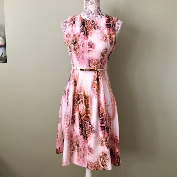 calvin klein snake print dress